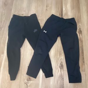 Boys size Medium UA & Nike Pants